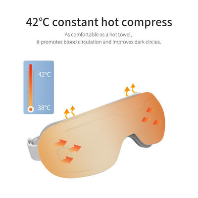 Logotipo Lable personalizado Masajeador de cuidado ocular de compresión caliente para masaje ocular eléctrico inteligente