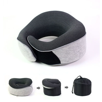 Mascarilla de ojos de espuma de memoria y cojín de reposo del cuello Conjunto de enfriamiento portátil almohada de viaje de diseño U