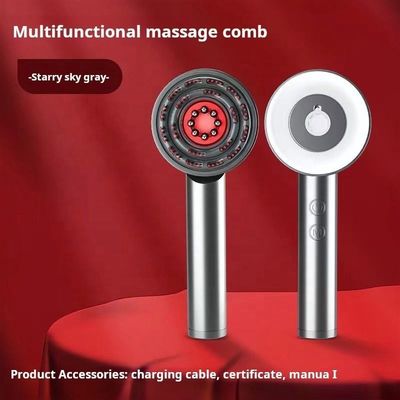 Aparatos de masaje por vibración de luz de plata roja para el crecimiento del cabello y la salud del cuero cabelludo