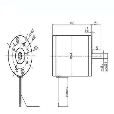 24VDC motor cepillado 0,18n. M 2800 rpm motor eléctrico con imán permanente motor de eficiencia IE 1