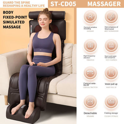 Cushión de colchón inteligente para masajes de cuerpo cuello pies con vibración y calefacción