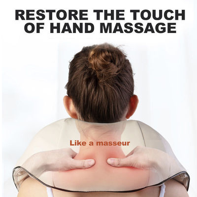 almohada de masaje de hombro y cuello en forma de U con calefacción y fisioterapia infrarroja