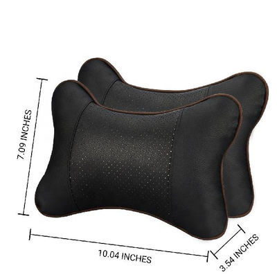 Paquete de almohada para el cuello del automóvil de 2 cojines respiratorios para el respaldo y la relajación del cuello