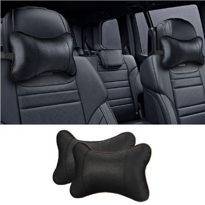 Paquete de almohada para el cuello del automóvil de 2 cojines respiratorios para el respaldo y la relajación del cuello