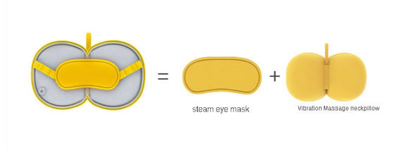 Temporizador USB Máscara para ojos de vapor almohada de masaje multifuncional para relajación del cuello y los hombros