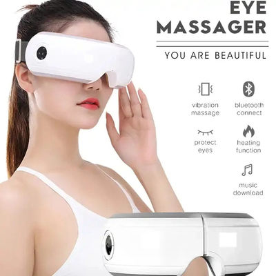 Masajista de relajación de ojos negros Lable personalizado con compresión caliente de calefacción y masaje eléctrico de vibración