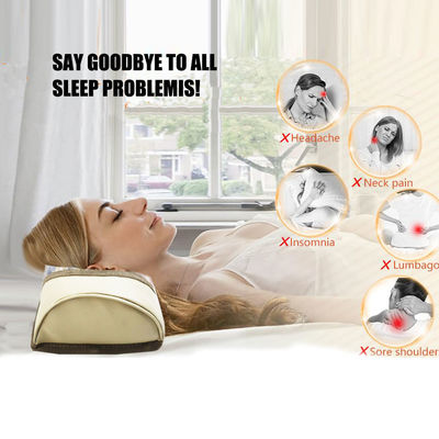 almohada de masaje de espuma de memoria con 7 colores de arco iris Chakra Batería de capacidad 3.7V 2000mAh