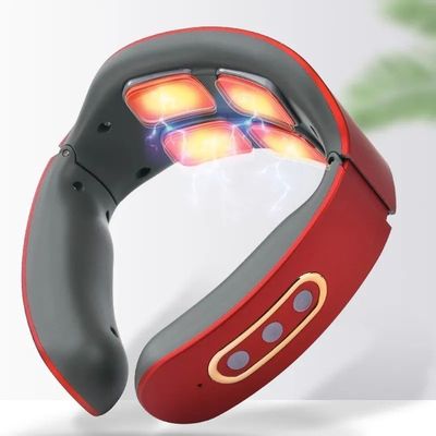 Masajista eléctrico inteligente para el cuello con función de control de tiempo y corriente de carga de 500 mA