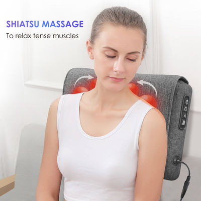 Nodos de masaje flexibles Cuello y espalda almohada de masaje con opción de color personalizado