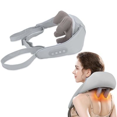 Aparato de masaje del cuello en forma de U Shiatsu Enclear la espalda Fatiga Calentamiento cervical Relajación