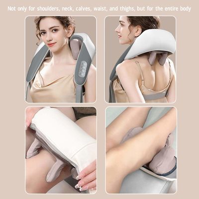 Aparato de masaje del cuello en forma de U Shiatsu Enclear la espalda Fatiga Calentamiento cervical Relajación