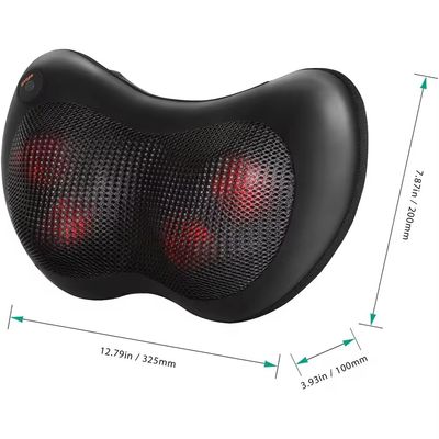 Control manual 4 cabezas masaje de cuello almohada de coche masajeador con función de tiempo 1,5 kg peso