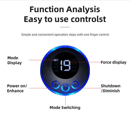 Diseño portátil de control manual negro 4 cabezas Cuello masaje almohada de coche masajista cuello