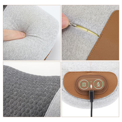 Color personalizado eléctrico cálido comprimir vibración masajeador de cuello almohada para aliviar el dolor
