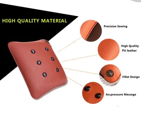 Cuello descanso hombro masajeador 8W batería accionada vibración de masaje de espalda almohada