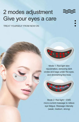 35X74MM Producto EMS Masajista inteligente para líneas finas desvanecidas círculos oscuros bolsas de ojos hinchadas