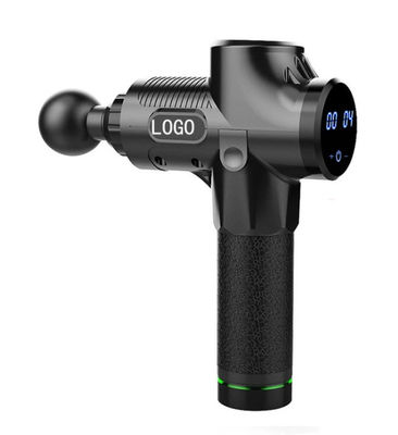 Pistola de masaje de músculo fascial de tejido eléctrico de vibración profunda con mango de gel de nano silicio