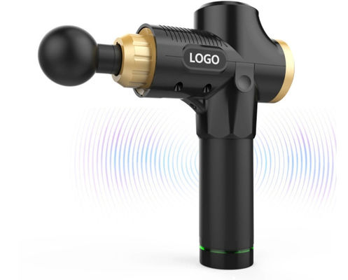 Pistola de masaje de músculo fascial de tejido eléctrico de vibración profunda con mango de gel de nano silicio