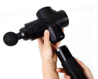 Pistola de masaje de músculo fascial de tejido eléctrico de vibración profunda con mango de gel de nano silicio