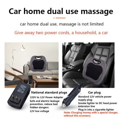 Electricidad Shiatsu Cuello hombro espalda almohada de masaje profundo con rodamiento de rodillado Calor 8W masajista