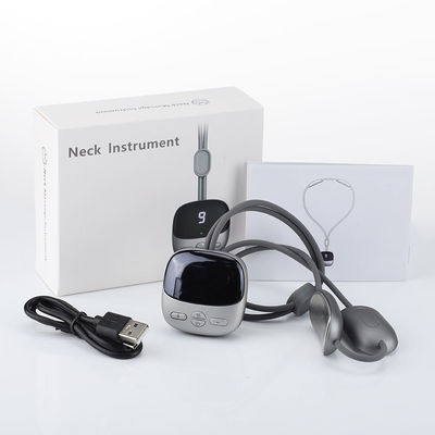 Relajante TENS EMS colgante masajeador de columna cervical para aliviar el dolor de cuello y hombro