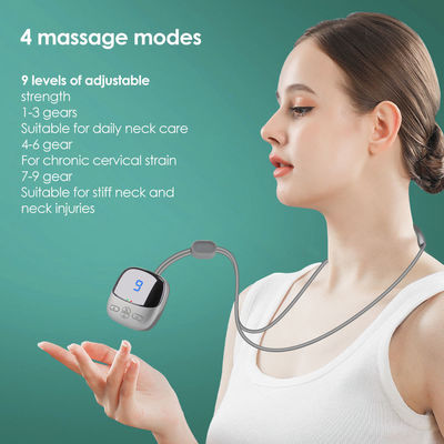 Relajante TENS EMS colgante masajeador de columna cervical para aliviar el dolor de cuello y hombro