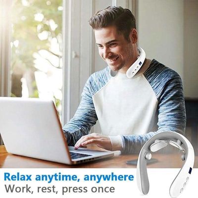 Efectivo alivio del dolor de columna cervical Masajeador de cuello con función de fisioterapia infrarroja