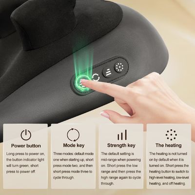 500mA de carga de corriente de cuello y masajeador de espalda para aliviar el dolor 19.05 x 30.48 x 33.02 cm