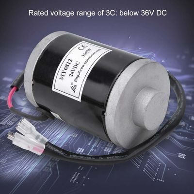 Bicicleta eléctrica scooter controlador de bicicleta eléctrica motor cepillado 24V 100w alta velocidad con polea de cinturón