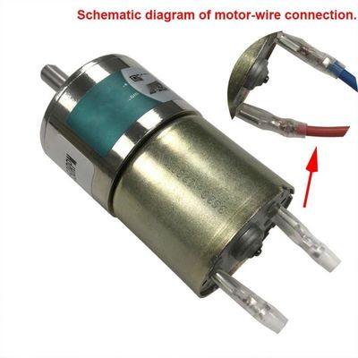 37 mm de diámetro caja de cambios motor de reducción de par grande duradero durante mucho tiempo 12V 150rpm