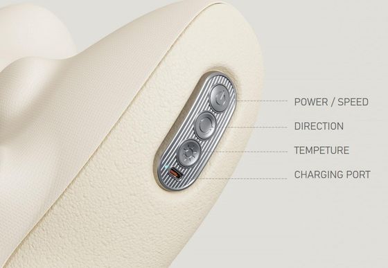 3W de potencia nominal sin cables de vibración caliente de masaje bola para hombros espalda y abdomen