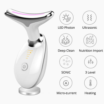 Masajista eléctrico en forma de V con fototerapia y vibración caliente