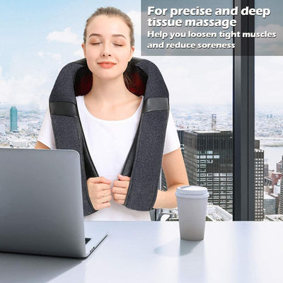 Diseño moderno profesional Dc 12v Pu cuero Smart hombro cuello masajista control de tiempo