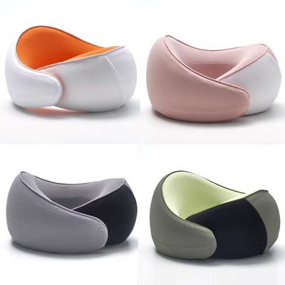 Fisioterapia de enfriamiento de infrarrojos U-forma de viaje de cuello de almohada para el avión de espuma de memoria