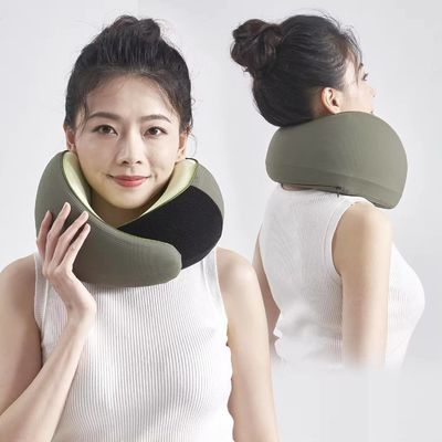Fisioterapia de enfriamiento de infrarrojos U-forma de viaje de cuello de almohada para el avión de espuma de memoria