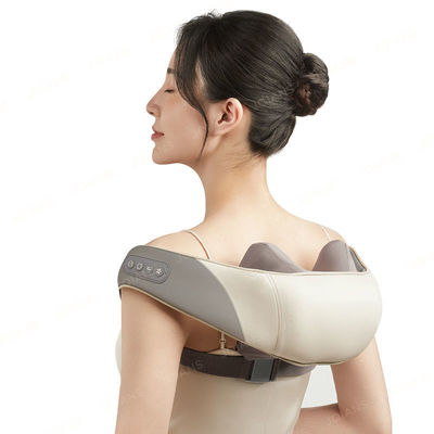 Masajeador de cuello portátil con control de tiempo y batería recargable