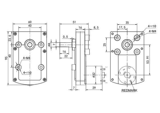 Motor de corriente continua de alimentación directa de 24 V de 32 mm con carcasa plateada y bajo nivel de ruido de 75 dB