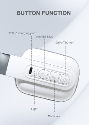 2000mA Corriente de carga Masaje de rodillado profundo Masaje de cuello portátil Masajeador personalizar logotipo