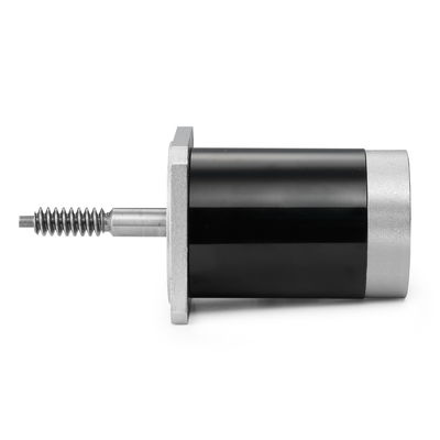 Velocidad ajustable y marcha atrás 24V 100W motor de corriente continua cepillado para maquinaria industrial negra