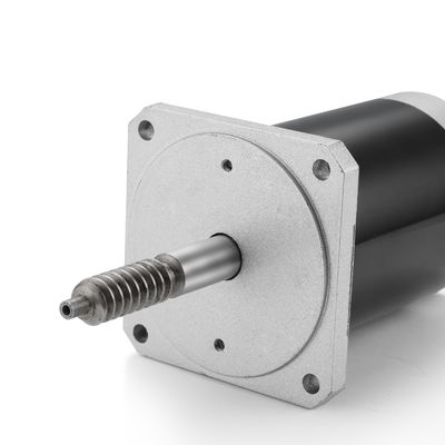 Velocidad ajustable y marcha atrás 24V 100W motor de corriente continua cepillado para maquinaria industrial negra