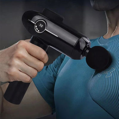 Masajista de pantalla LCD Vibración 30 velocidad Mini pistola de masaje para relajación de todo el cuerpo