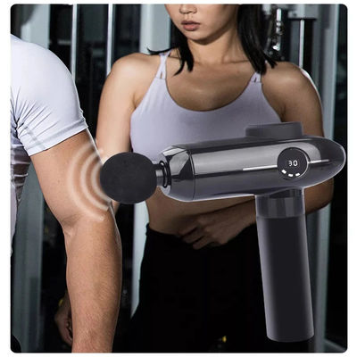 Masajista de pantalla LCD Vibración 30 velocidad Mini pistola de masaje para relajación de todo el cuerpo