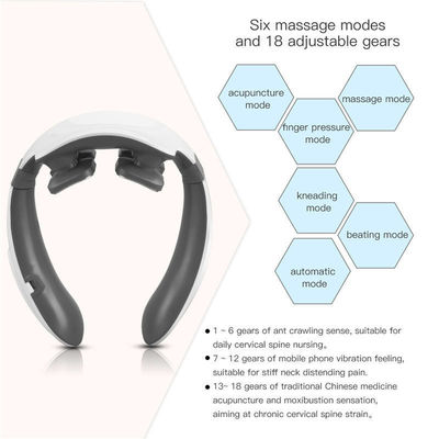 Etiqueta personalizada Masajeador de cuello inalámbrico inteligente para aliviar y aliviar el dolor cervical