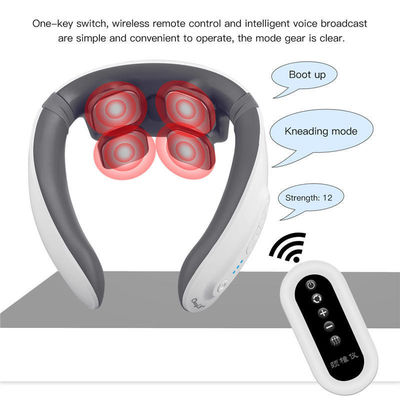 Etiqueta personalizada Masajeador de cuello inalámbrico inteligente para aliviar y aliviar el dolor cervical