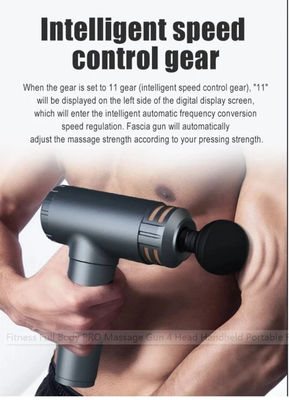 Control de tiempo Mini pistola de masaje muscular para vibración de tejidos profundos y relajación del cuerpo