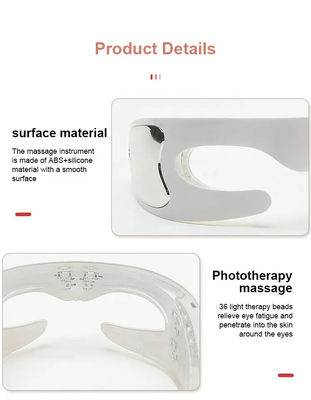 Máquina de cuidado de la piel facial con luz roja de LED máscara de terapia masajeador de ojos para dispositivo inteligente inalámbrico