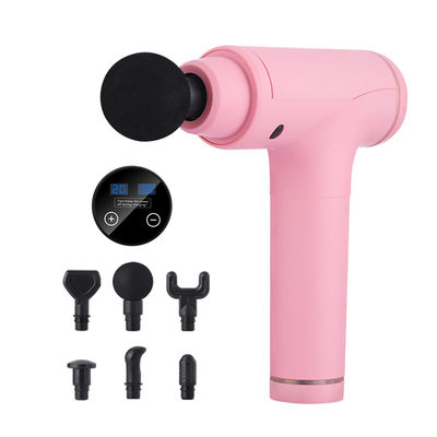 Pistola de masaje de músculo de potencia portátil de mano con ABS de aluminio y motor sin escobillas