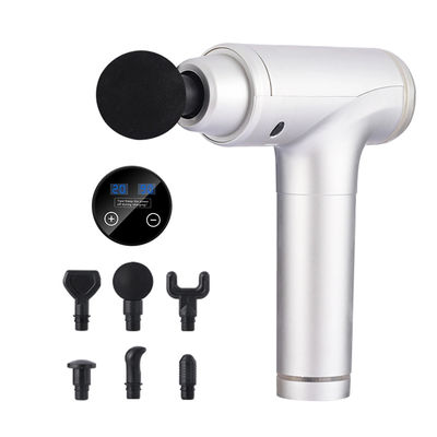 Pistola de masaje de músculo de potencia portátil de mano con ABS de aluminio y motor sin escobillas