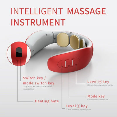 Masajeador de cuello de pulso electromagnético personalizado alivia el dolor muscular cervical con calor
