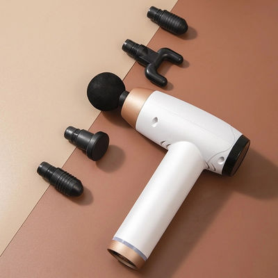 Arma de masaje eléctrico de tejido profundo con 6 cabezas 30 velocidades pantalla LCD y carga USB 1 kg